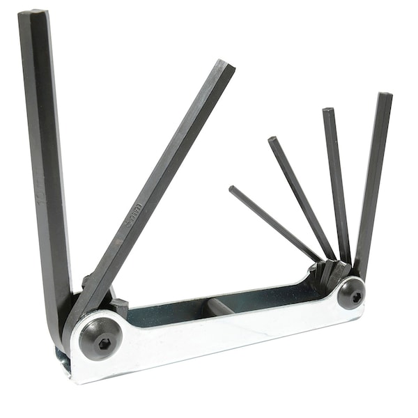 Urrea Metal case folding Metric from 3 mm to 10 mm hex keys 4973 - main